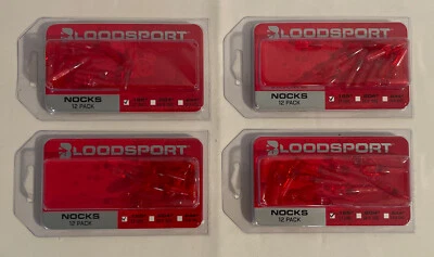 4x  Blood Sport Archery 12 Pack .165 inner Dia Micro Replacement Nocks BLD16512R - Image 1 of 4