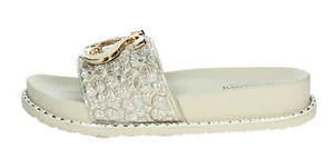 SOLO SOPRANI SSW519N86 CIABATTE SCARPE DA INFILARE DONNA SPIAGGIA METAL LOGO - Imagen 1 de 1