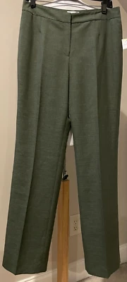 LE SUIT Womens Olive Career Pants Slacks NWT - Sz 4 - Image 1 of 4