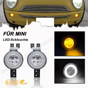 COPPIA FRECCE LED HALO FRONTALI OMOLOGAZIONE MINI R50 R52 R53 01-07 - Foto 1 di 9