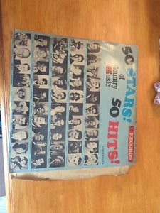 50 Stars!, 50 Hits! Of Country Music - 1966 Mono 2x 12" LP Vinyl Record CMS - Picture 1 of 1