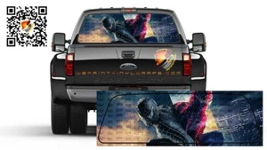 Spiderman Rear Window Tint Perforated Graphic Vinyl Decal Cars Trucks Campers - Picture 1 of 4