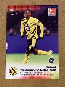 2020-21 Topps Now #45 Youssoufa Moukoko Borussia Dortmund Rookie RC SP - Picture 1 of 1