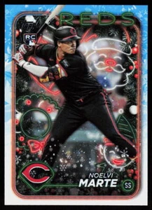 2024 Topps Holiday Noelvi Marte #H200 BASEBALL Rookie Cincinnati Reds RC - Picture 1 of 2