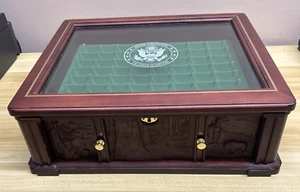 Danbury Mint Never Circulated US State Quarters Box Chest Great Condition - Picture 1 of 8
