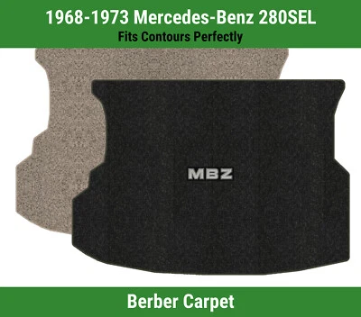 Alfombra de maletero Lloyd Berber para Mercedes-Benz 280SEL 68-73 con apliques MBZ Foto 1 de 4