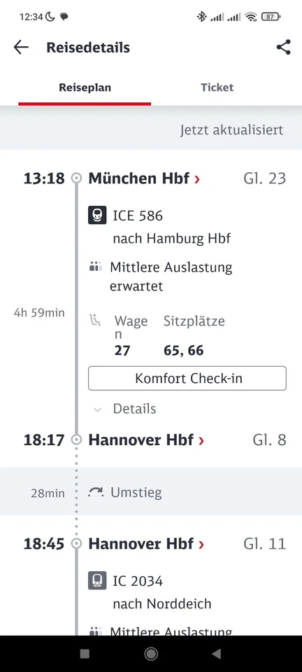 bahnticket - Bild 1 von 1