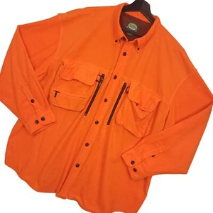 Vintage Cabela's Herren Blaze Orange Jagd Flanell Hemd Gr. 3XL Langarm - Bild 1 von 12