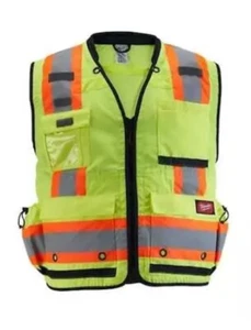 Milwaukee 48-73-5162 Class 2 Surveyor's High Visibility Safety Vest Size L / XL - Picture 1 of 7