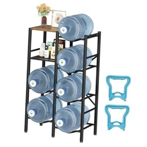 5 Gallon Water Jug Holder, 4 Tier Water Jug Stand with Double Row 4-Tier - Picture 1 of 8