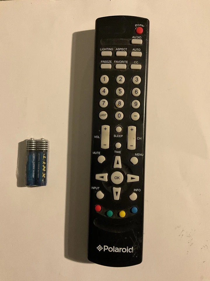 Original OEM Genuine POLAROID P4084-2 TV Remote Control with batteries - Image 1 of 2