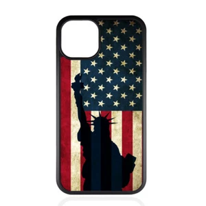 American Flag Sublimation Phone Case Fit For iPhone 15 promax & S23 Ultra Flip 4 - Picture 1 of 7