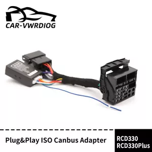 Cablaggio autoradio Android adattatore ISO cablaggio adattatore ISO per VW Tiguan Golf - Foto 1 di 6
