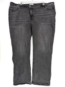 Abercrombie & Fitch High Rise 90s Relaxed Jean Size 37 High Rise Black Denim - Picture 1 of 14