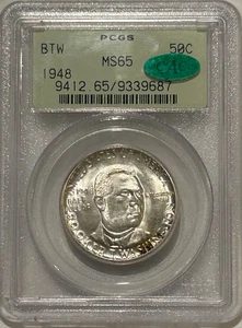 1948 P Booker T Washington Silver Half Dollar PCGS MS65 CAC OGH Only 8k Minted - Picture 1 of 8