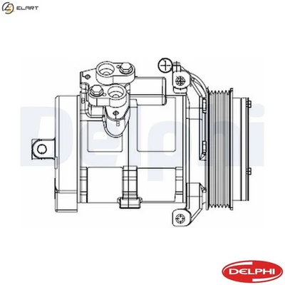 COMPRESSOR AIR CONDITIONING CS20528 FOR MERCEDES-BENZ SPRINTER/35-t/46-t/Van - Image 1 of 4