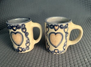 M.A. Hadley 4" Coffee Mug, Heart & "I Love You" Bottom Set of 2 * - Picture 1 of 5
