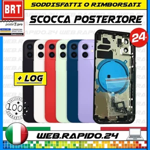 BACK COVER SCOCCA POSTERIORE VETRO+FRAME COMPLETA PER APPLE IPHONE 12 TELAIO - Foto 1 di 1