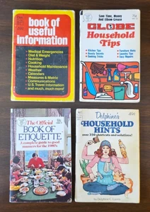 Vintage Mini Household  Books Set Of Four (4) B264 - Picture 1 of 3
