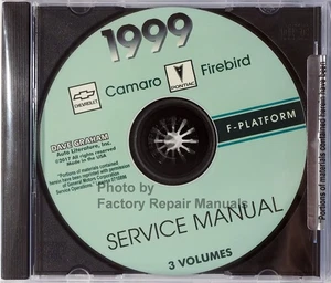 1999 Chevy Camaro Pontiac Firebird Shop Manual Service Repair CD - Picture 1 of 2