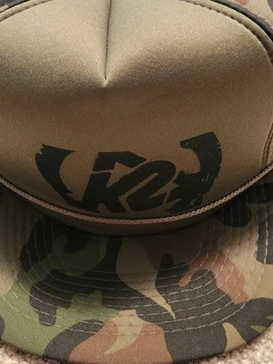 K2 Ski Snowboard Trucker Snap Back Baseball Hat Cap Camo Foam - Image 1 of 4