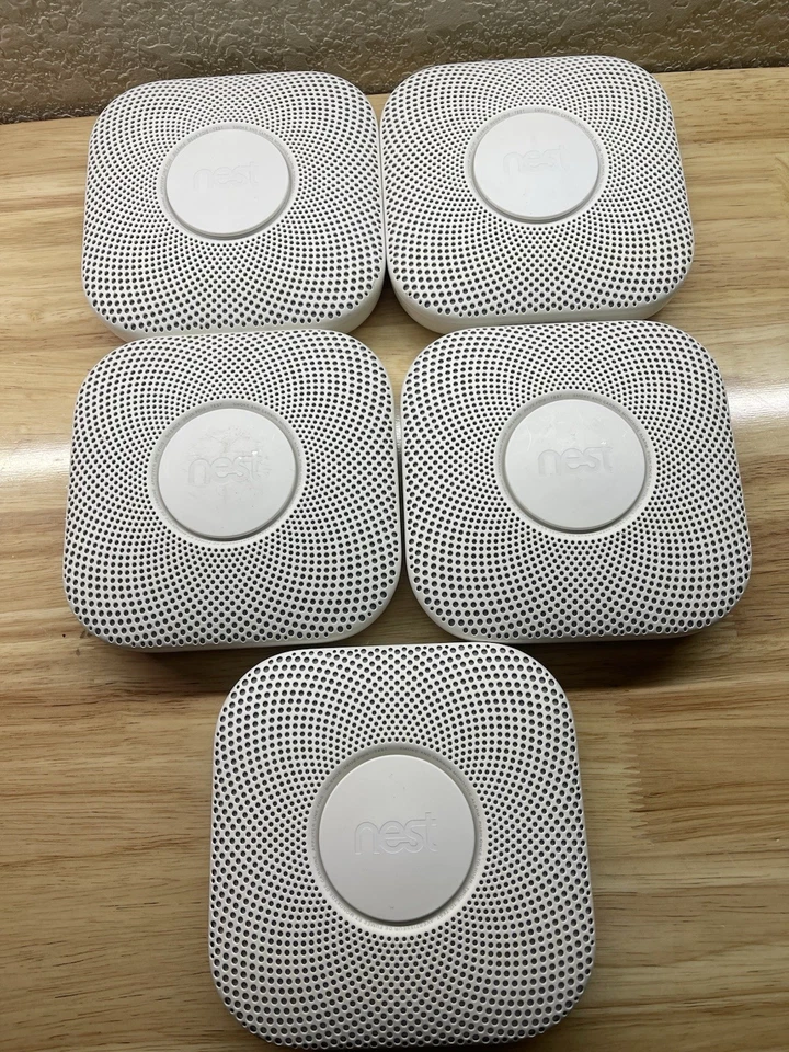(5) Google Nest Protect 06A Detector Inteligente de Humo/Monóxido de Carbono Alarma EXP 2026 Foto 1 de 4