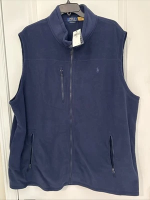 Nuevo con etiquetas Chaleco de rendimiento polar Polo Ralph Lauren para hombre azul marino 4XLT Foto 1 de 4