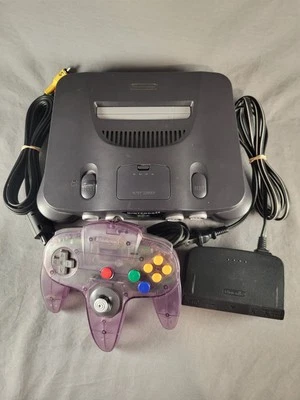 Nintendo 64 N64 Console - NUS-001 - Cords & Controller - Tested! - Image 1 of 4