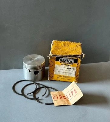 NOS  BSA M20 / M21  - Hepolite Piston, Gold Star - +.020" - '39-On....... NOS! Foto 1 de 3