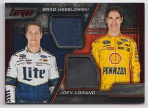 2016 Panini Torque Pairings Red Brad Keselowski Joey Logano Firesuit Tire 44/49