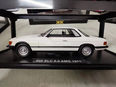 KK Scale Models Mercedes-Benz 500 SLC 6.0 AMG 1985 White 1/18 Scale DieCast Car - Image 1 of 4