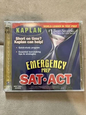 Kaplan Emergency Prep SAT ACT CD-ROM 2001 Vintage - Image 1 of 4