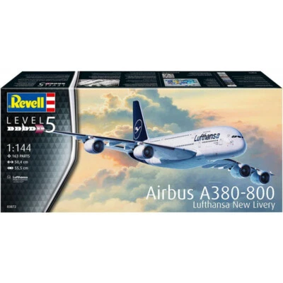Airbus A380-800 Lufthansa 1:144 Aeromodello in kit Revell 03872 - Immagine 1 di 4