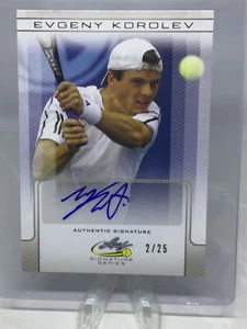 2017 Leaf Signature Series Tennis Silver Auto /25 Evgeny Korolev - Picture 1 of 2