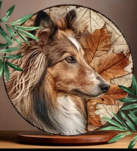 8” Aluminum Collie/Sheltie Dog Breed Wall Decor. Beautiful To Hang Anywhere! - Picture 1 of 7