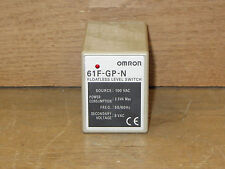 Omron 61F-GP-N (-NT-ND-NL) Floatless Level Switch 100 VAC, 3.5VA, 50/60Hz CSQ 