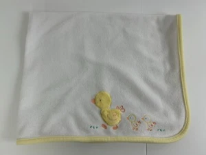Carter's CHILD of MINE Baby Blanket Lovey Ducks Yellow White Fleece - Picture 1 of 5