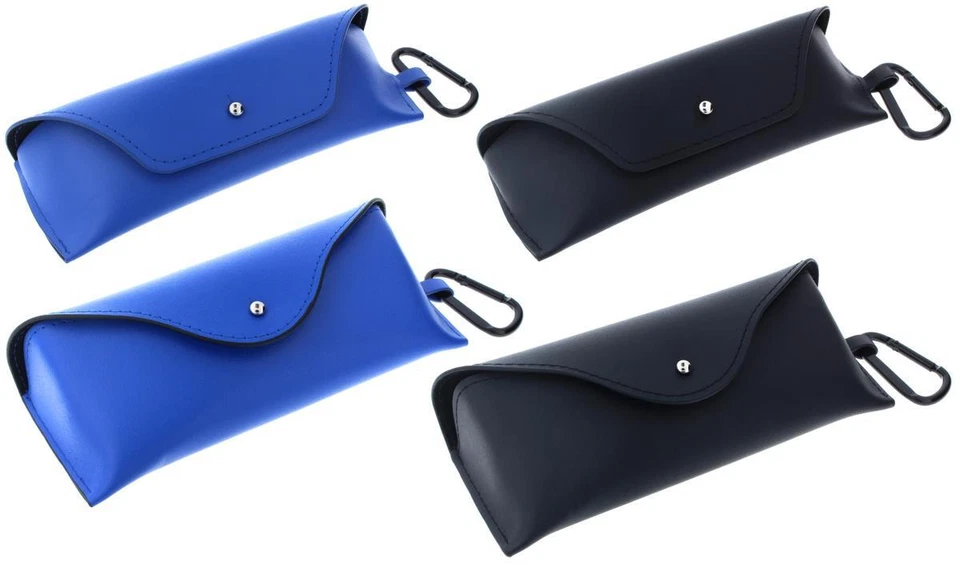 BIP Praktisches Kunstleder-Brillenetui / Tasche TINO/TINETTO mit robustem Karabiner