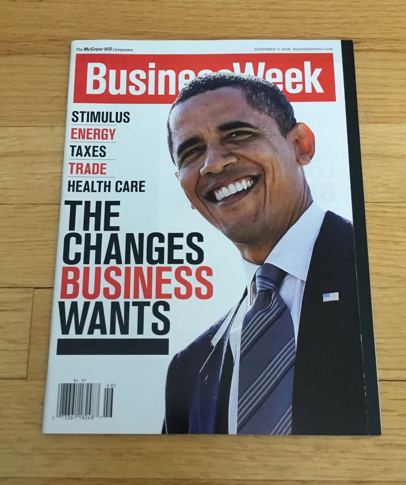 Barack Obama President US Business Week Magazine November 2008 MINT NO LABEL - Image 1 of 1