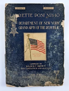 Grand Army Of The Republic Lafayette Post No 140 Wilbur F Brown 1900 - Imagen 1 de 12