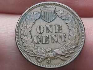 1879 Indian Head Cent Penny- XF/AU Details- 1.5 Diamonds - Picture 1 of 4