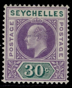 SEYCHELLES EDVII SG52, 30c violeta y verde opaco, M COMO NUEVO. Gato 11€. - Imagen 1 de 1