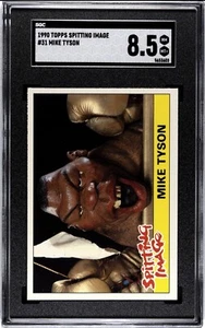 1990 Topps Spitting Image #31 MIKE TYSON RC Boxing HOF Rookie SGC 8.5 - Picture 1 of 3