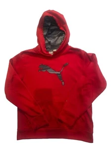 PUMA Youth Boys Red Pullover Hoodie Size Medium 10/12 - Picture 1 of 5