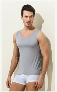 One Piece of Seamless Bottoming Shirt Huge Soft Undershirt Men's Underwear - Picture 1 of 16