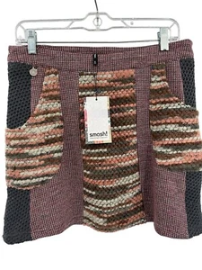 Smash! Barcelona Art To Wear Laietana Skirt Quirky Y2k Knit Womens Size Medium - Picture 1 of 15