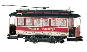 25127 Bachmann ON30 Scale Closed Street Car Christmas (Lighted) - Picture 1 of 1