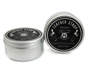 Pasta de correas de untar de cuero para afilar afeitadoras, correas de untar de cuero, 100 ml - Imagen 1 de 2