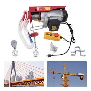 Gru a motore verricello paranco elettrico 2200LBS con wireless 110V - Foto 1 di 12