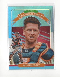 2020 Donruss Optic Carolina Blue and White #2 Buster Posey DK Giants